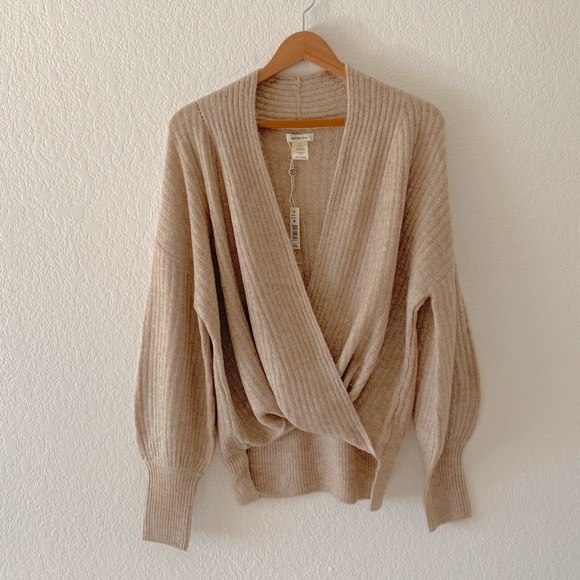 max studio wrap sweater